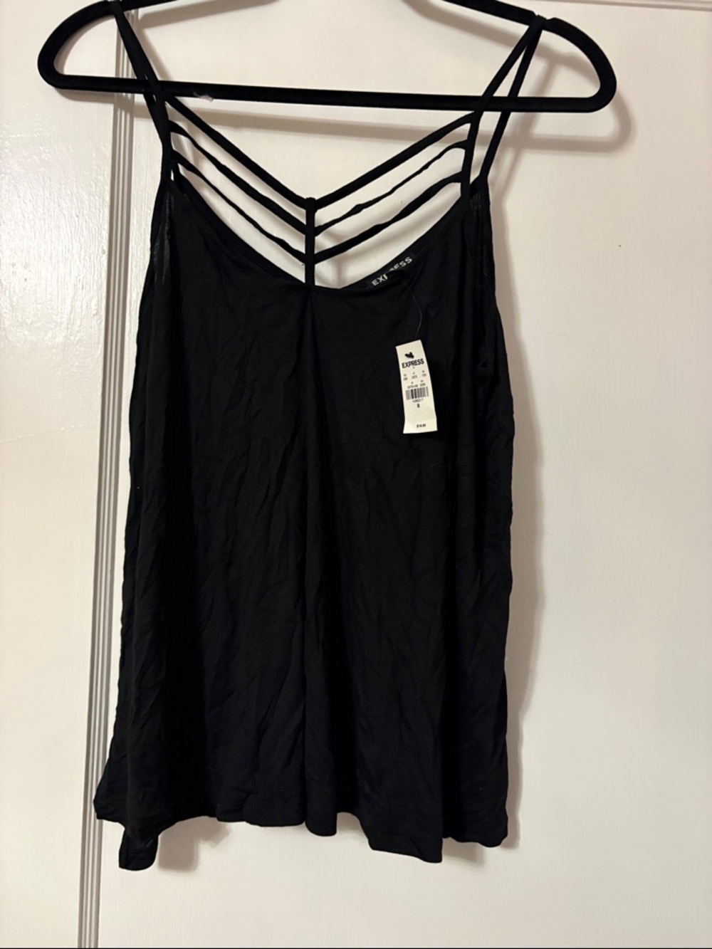 Express Black Strappy V-Neck Cami